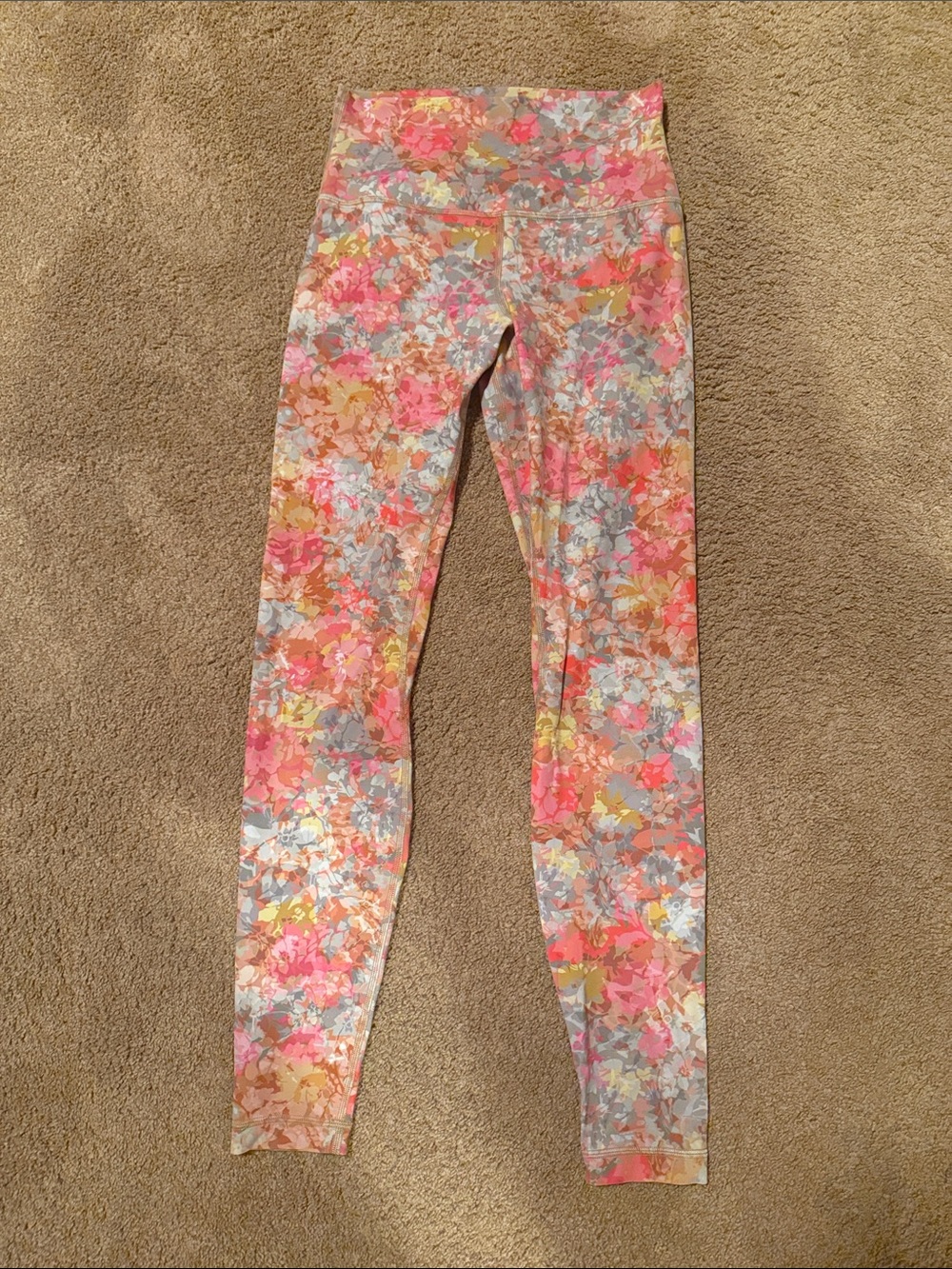Lululemon 6 Athletic Leggings - Pink Multi GUC